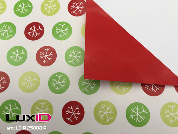 Wrapping paper duo crystalbal color-red50cm x 100m